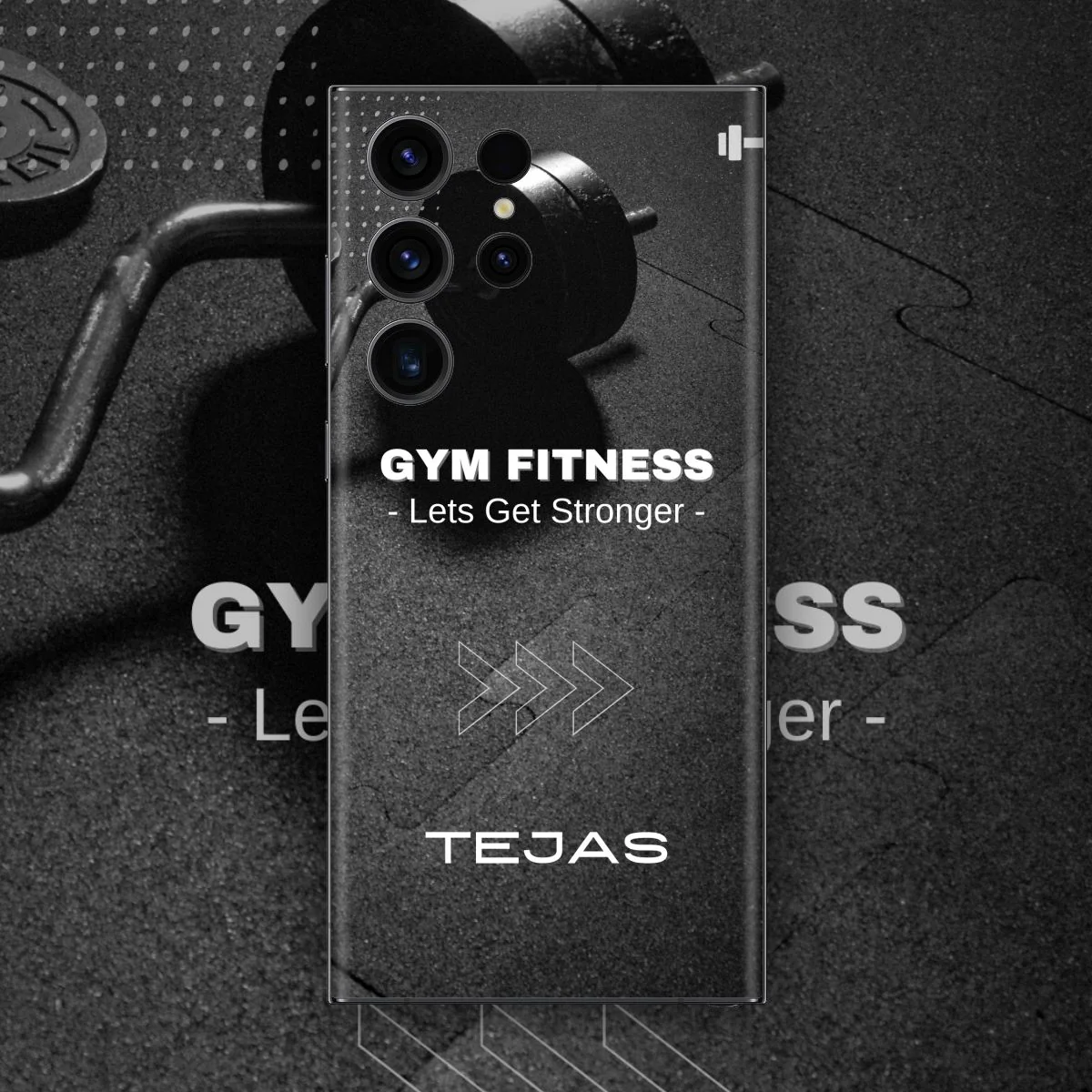 Fitness Custom Name Mobile Skin