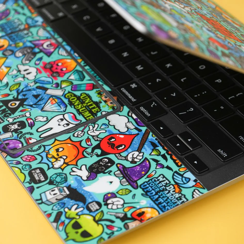 Blue Abstract Laptop Skins - Image 3