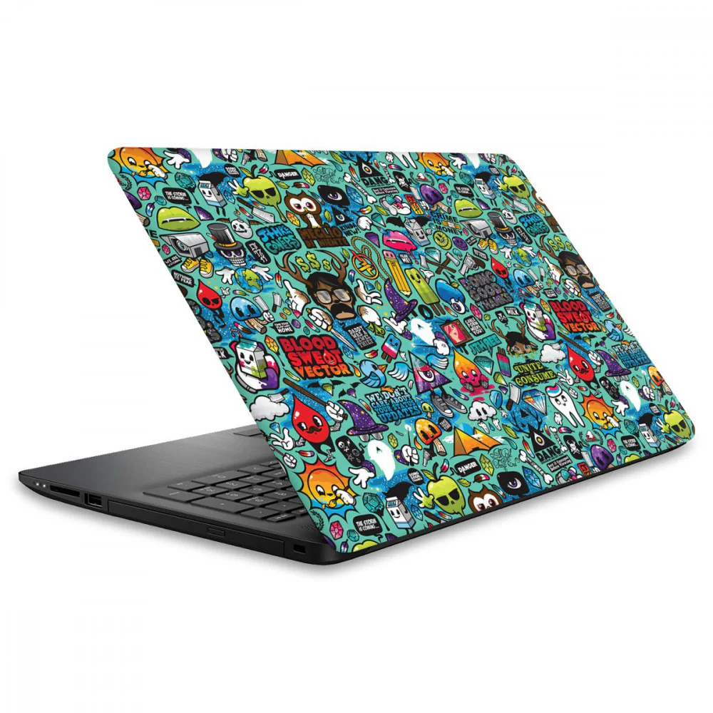 Blue Abstract Laptop Skins - Image 4