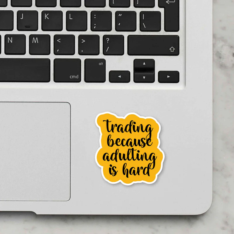 Adulting Is Hard Laptop Sticker - Image 2