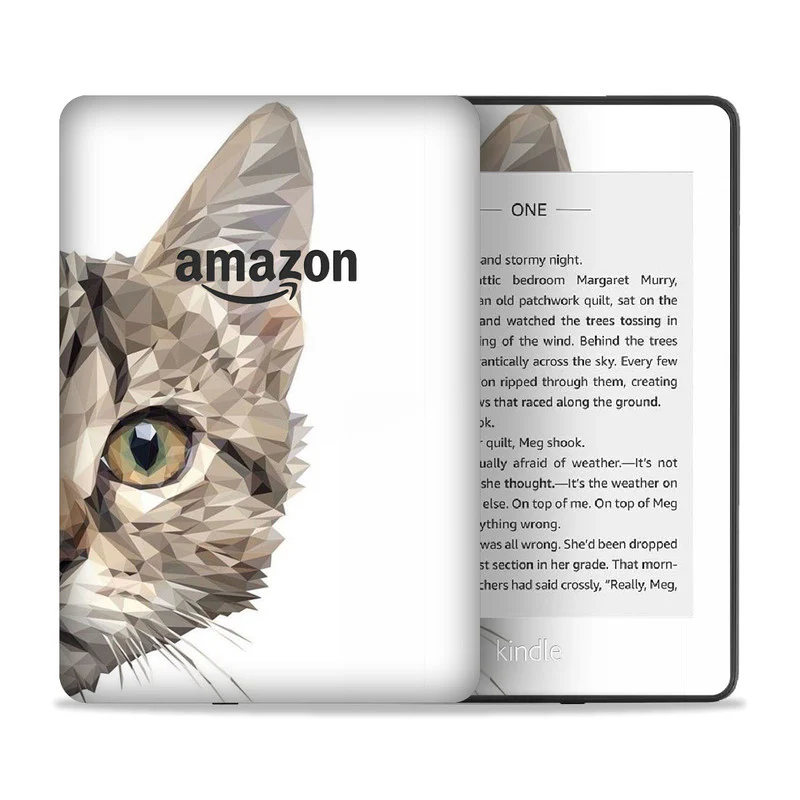 Peeking Cat Kindle Skin