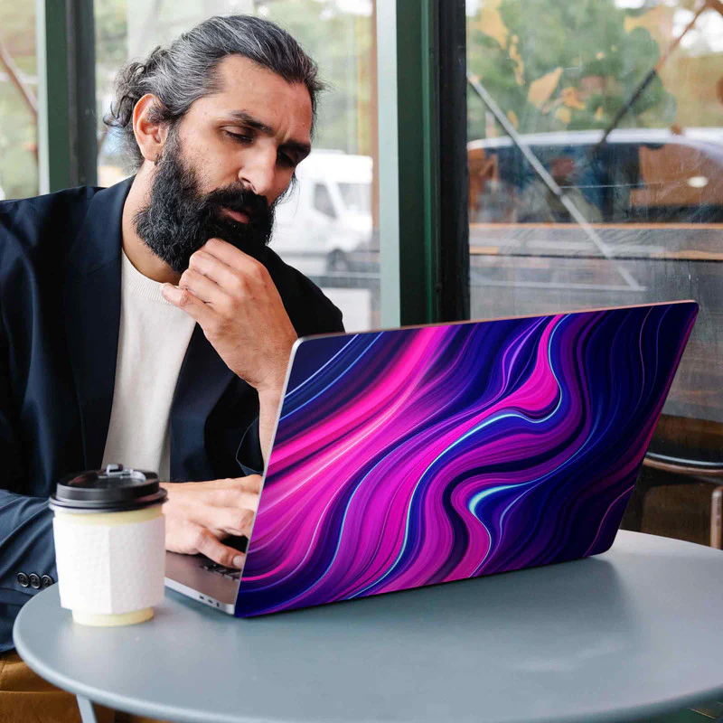 Aesthetic Purple Laptop Skins - Image 2