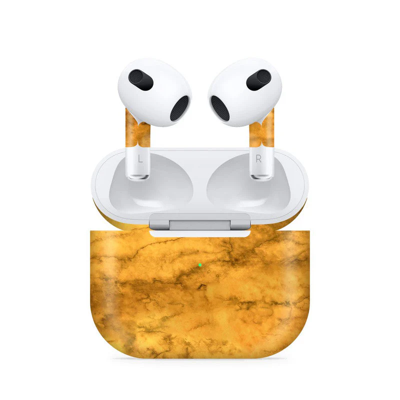 Airpods 4 WaterPaint Yellow Skin