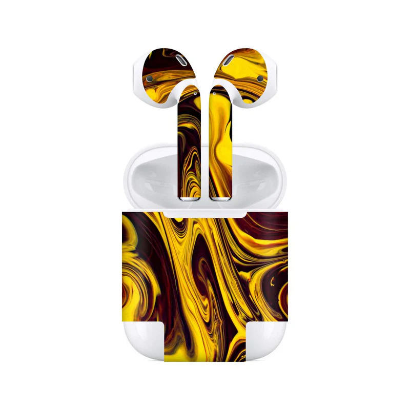Airpods Yellow Mercury Skin