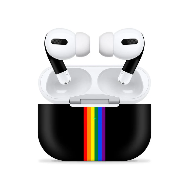 Airpods Pro Rainbow Lines Skin