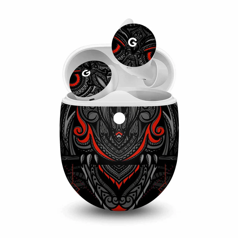 Classic Owl Red Google Pixel Buds Skin