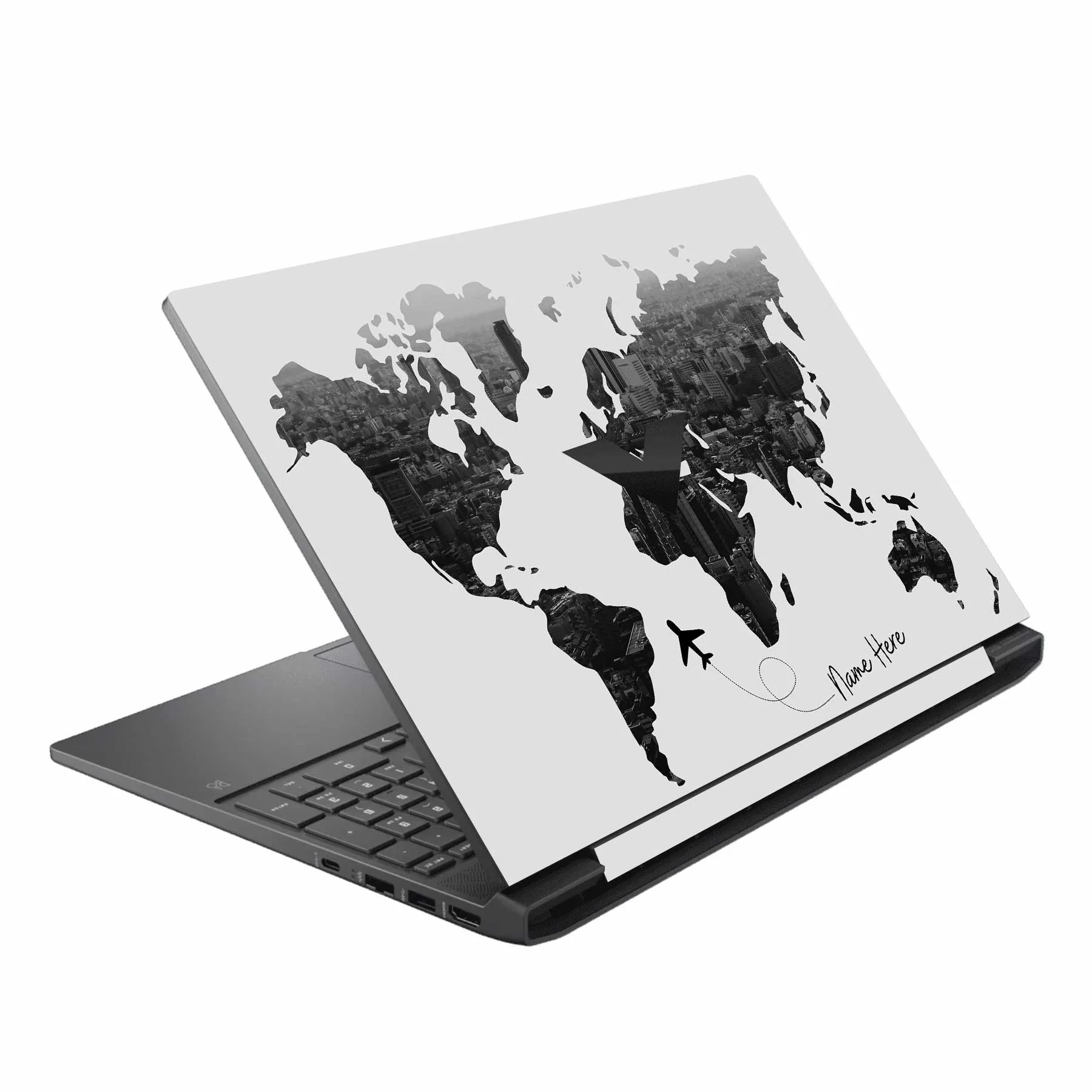 All Over the World Custom Name HP Victus Laptop Skin
