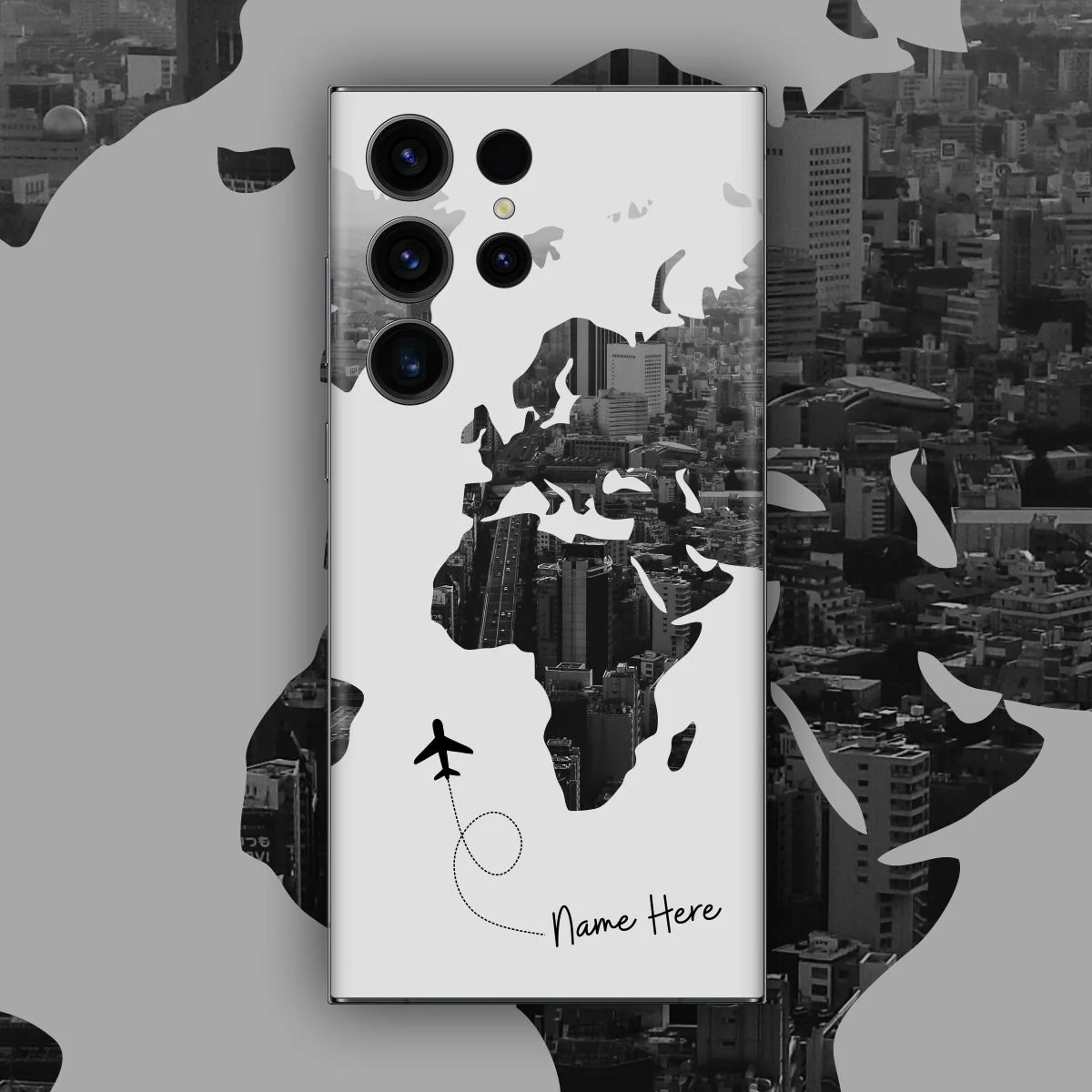 All Over The World Custom Name Mobile Skin