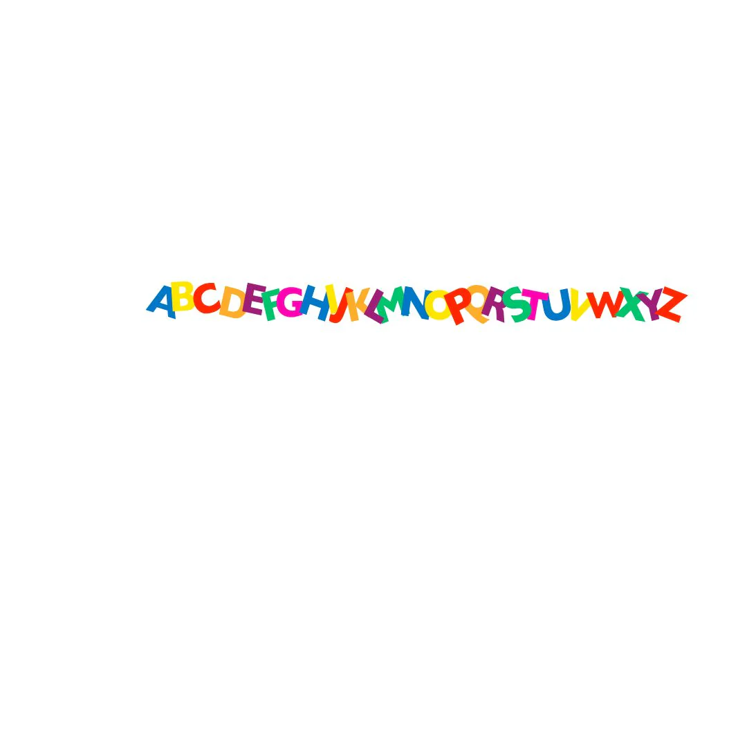 Alphabets Wall Sticker - Image 2
