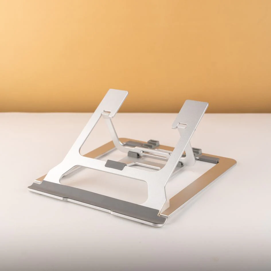 Aluminum Adjustable Height Foldable Laptop Stand - Compatible Up-to 17” Laptops - Image 4