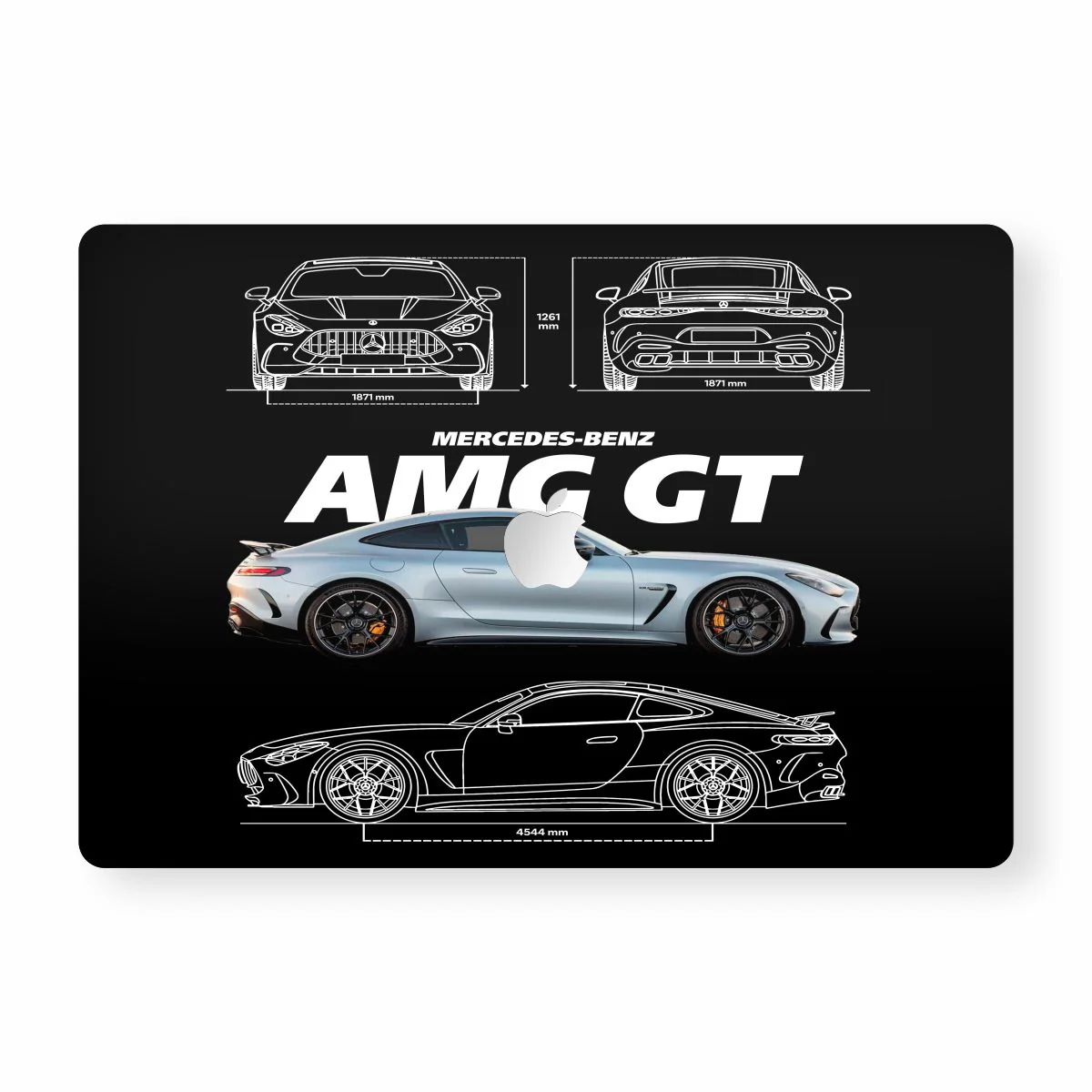 AMG GT BLACK Macbook Skin