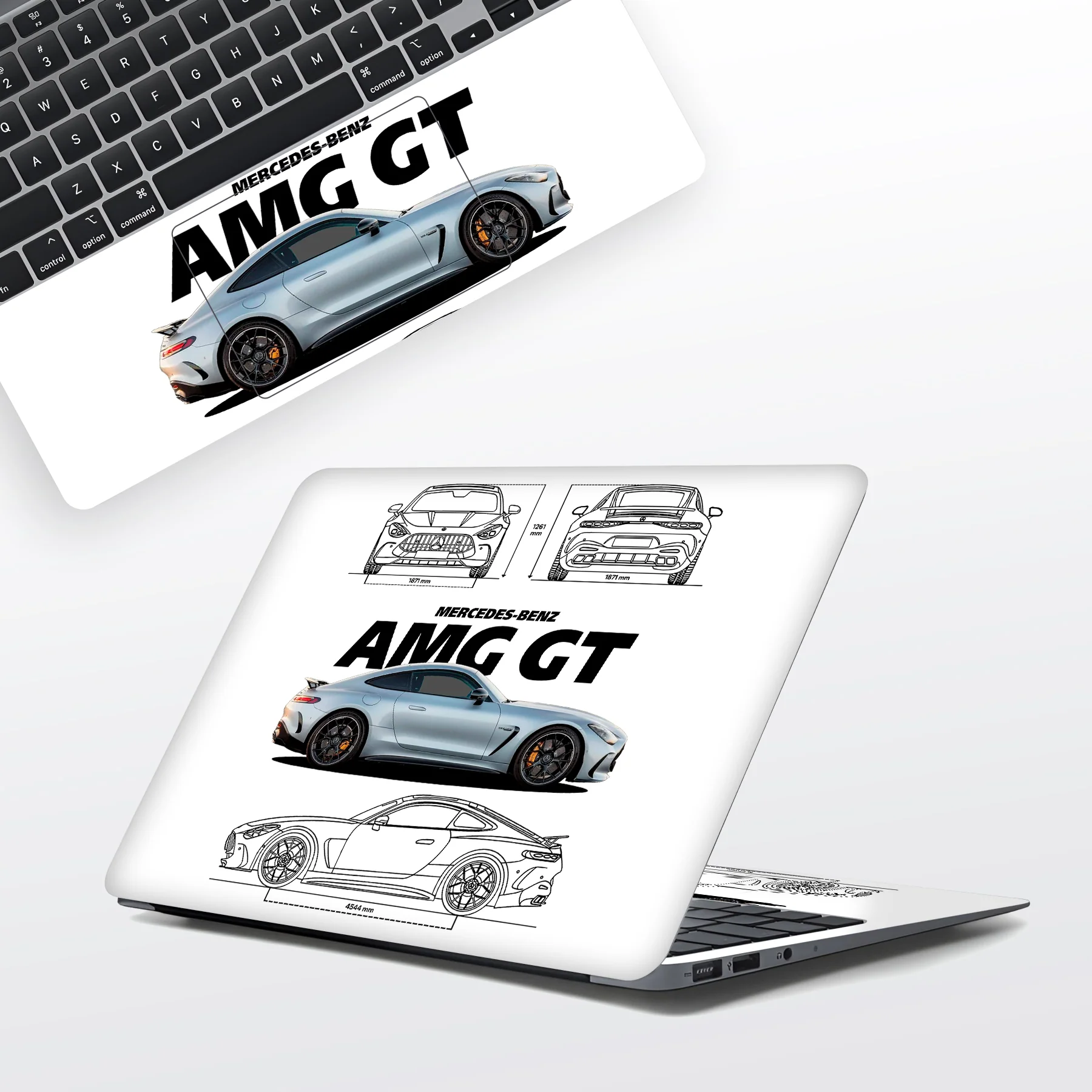 AMG GT WHITE Laptop Skin