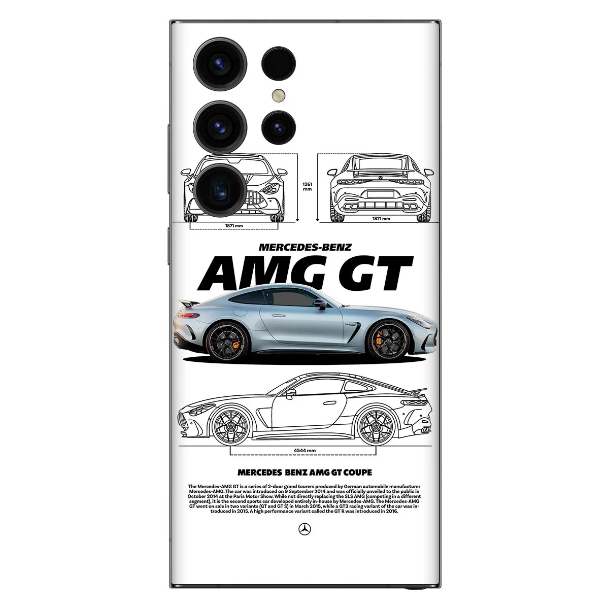 AMG GT WHITE Mobile Skin