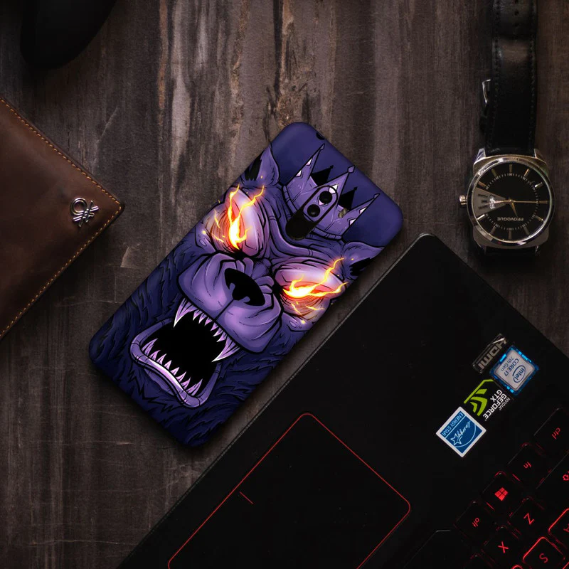 Angry Eye Of Lion Mobile Skin