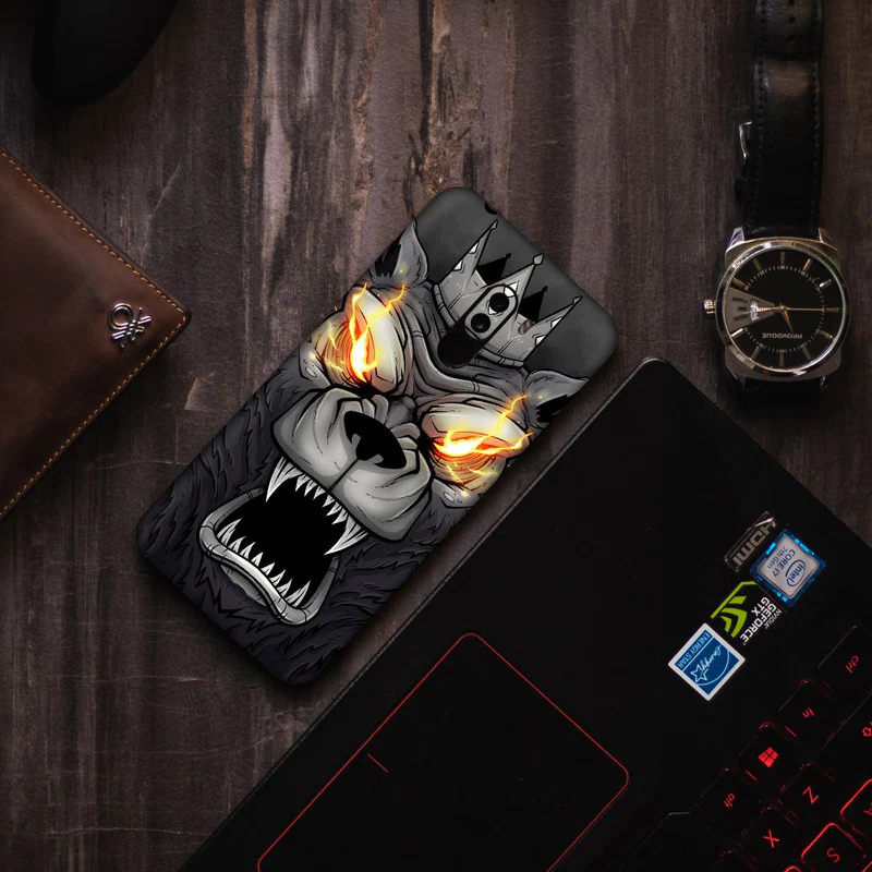 Angry King Lion Mobile Skin