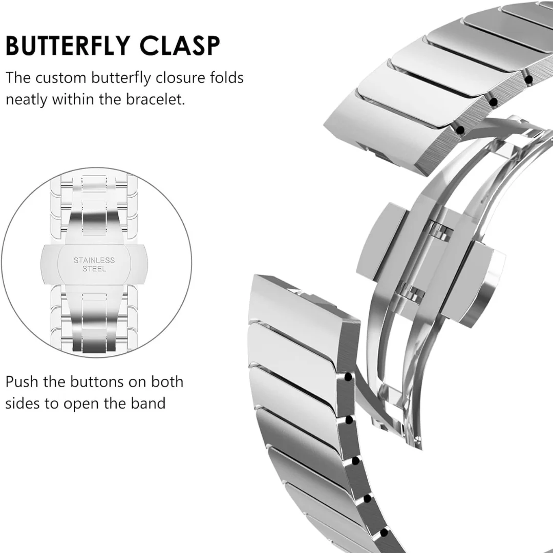 Apple Watch Stainless Steel Link Strap - 42/44/45/46/49 MM - Image 3