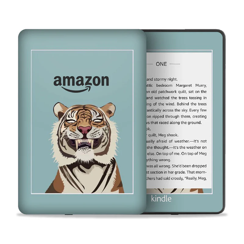 Smile Mr Tiger Kindle Skin