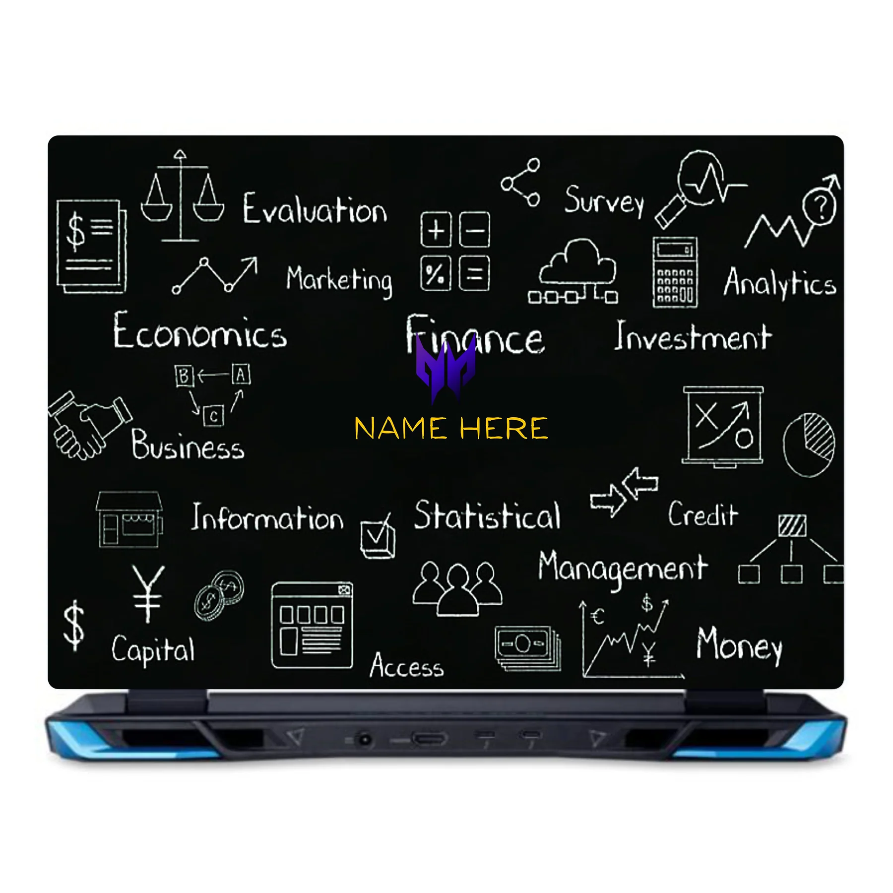 Asset Management Custom Name Acer Predator Helios Neo 16 N22Q22 Laptop Skin