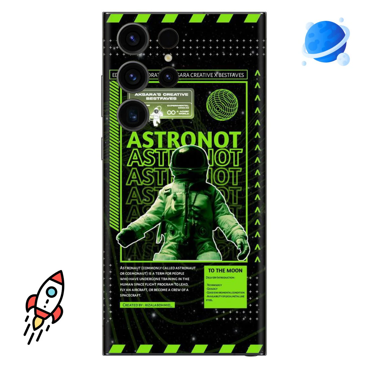 Astro To The Moon Mobile Skin