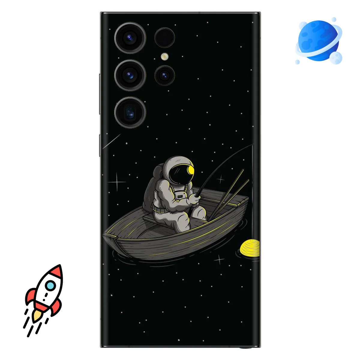 Astronaut Fishing Mobile Skin