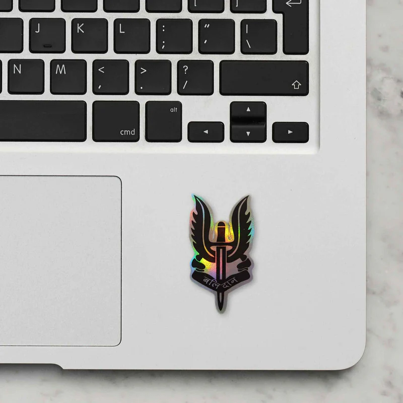 Balidaan Holographic Laptop Sticker - Image 2