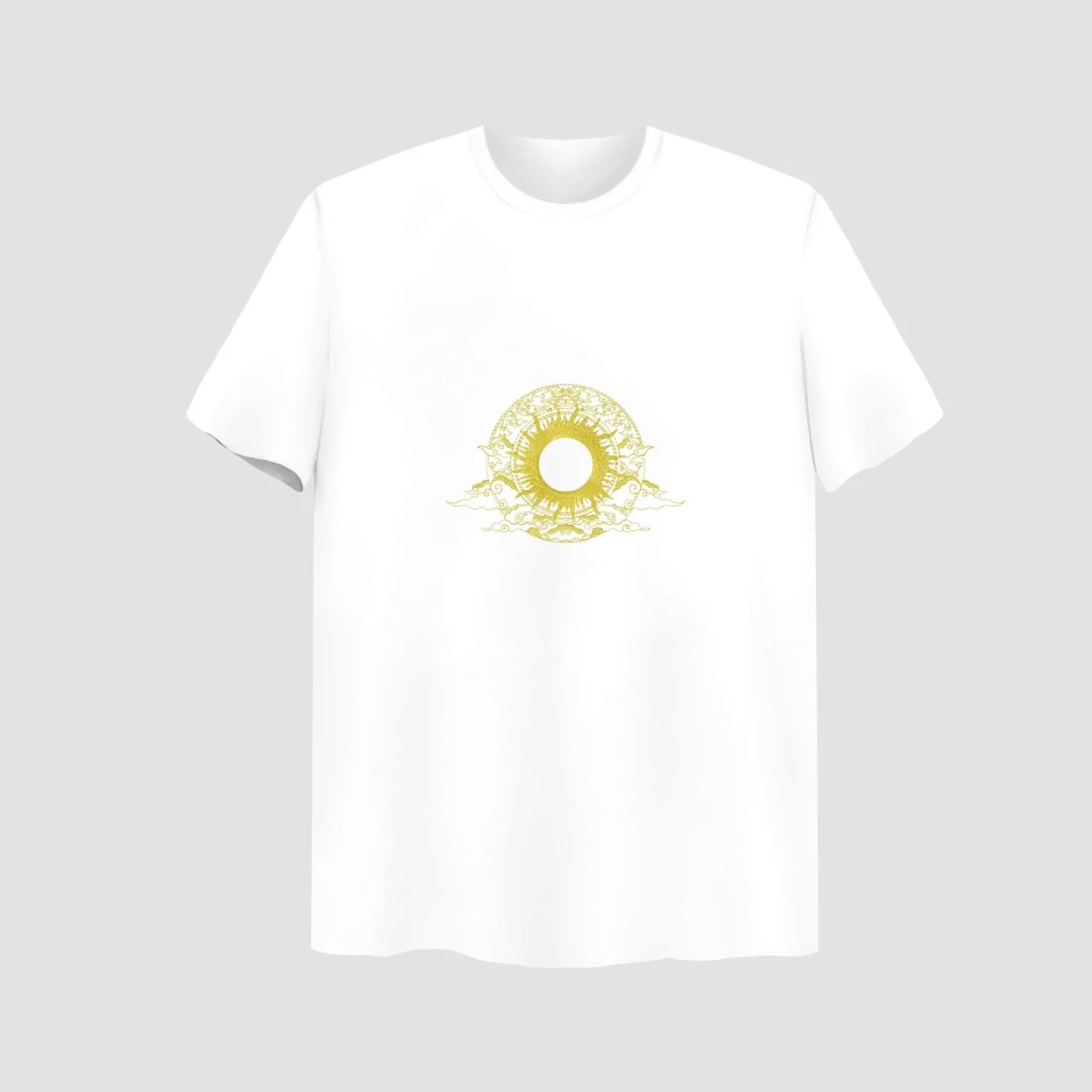Surya Embroidered White Oversize T-Shirt