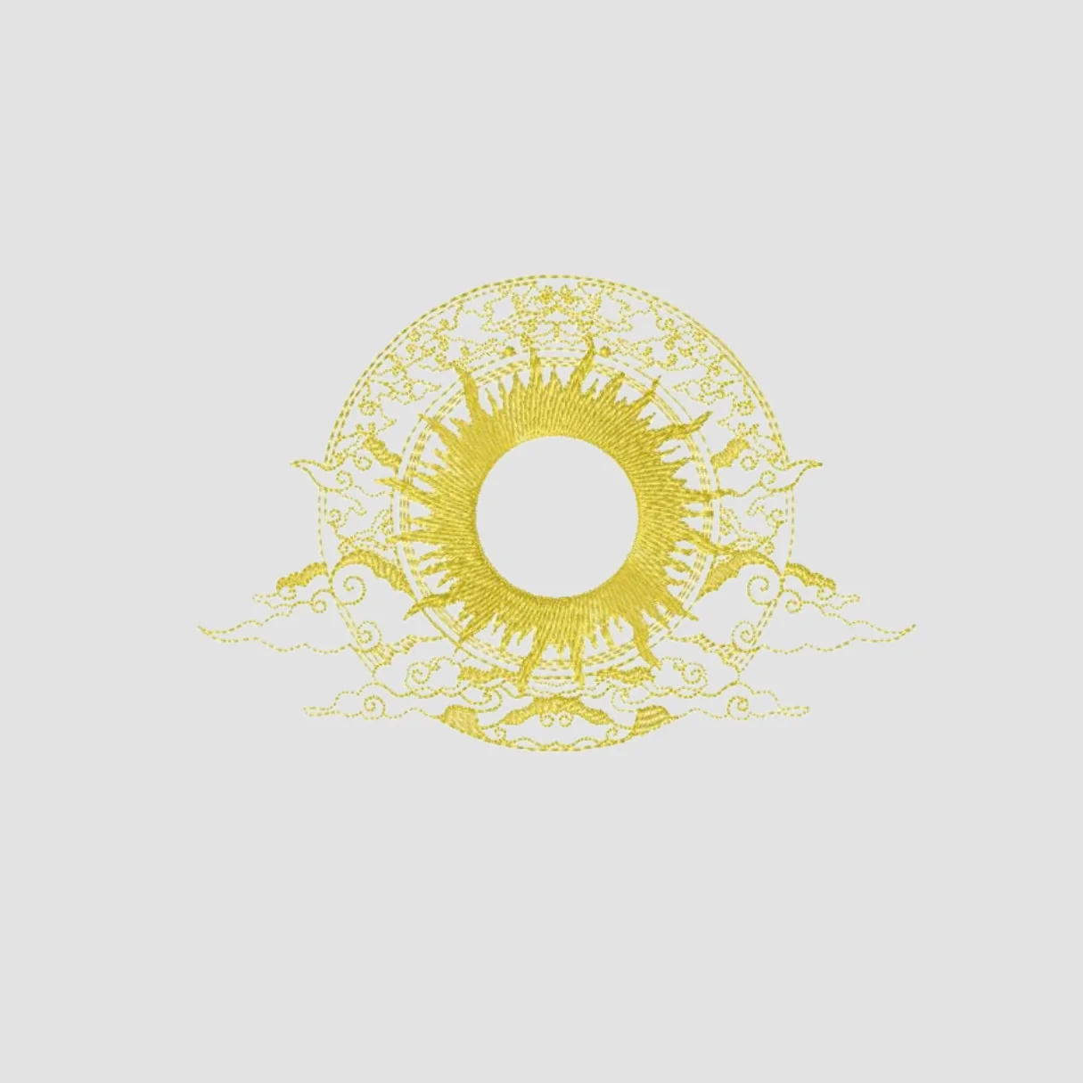 Surya Embroidered White Oversize T-Shirt - Image 2