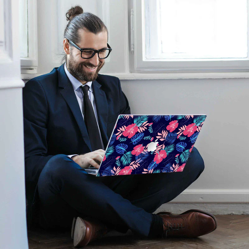 Beautiful Floral Pattern MacBook Skins - Image 3