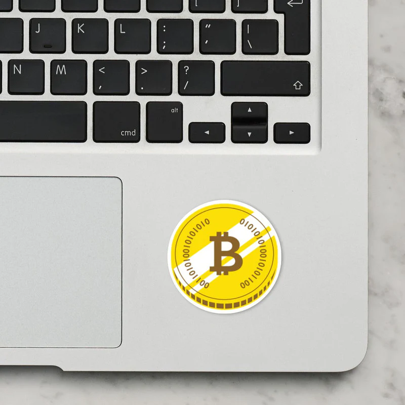 Bitcoin Laptop Sticker - Image 2