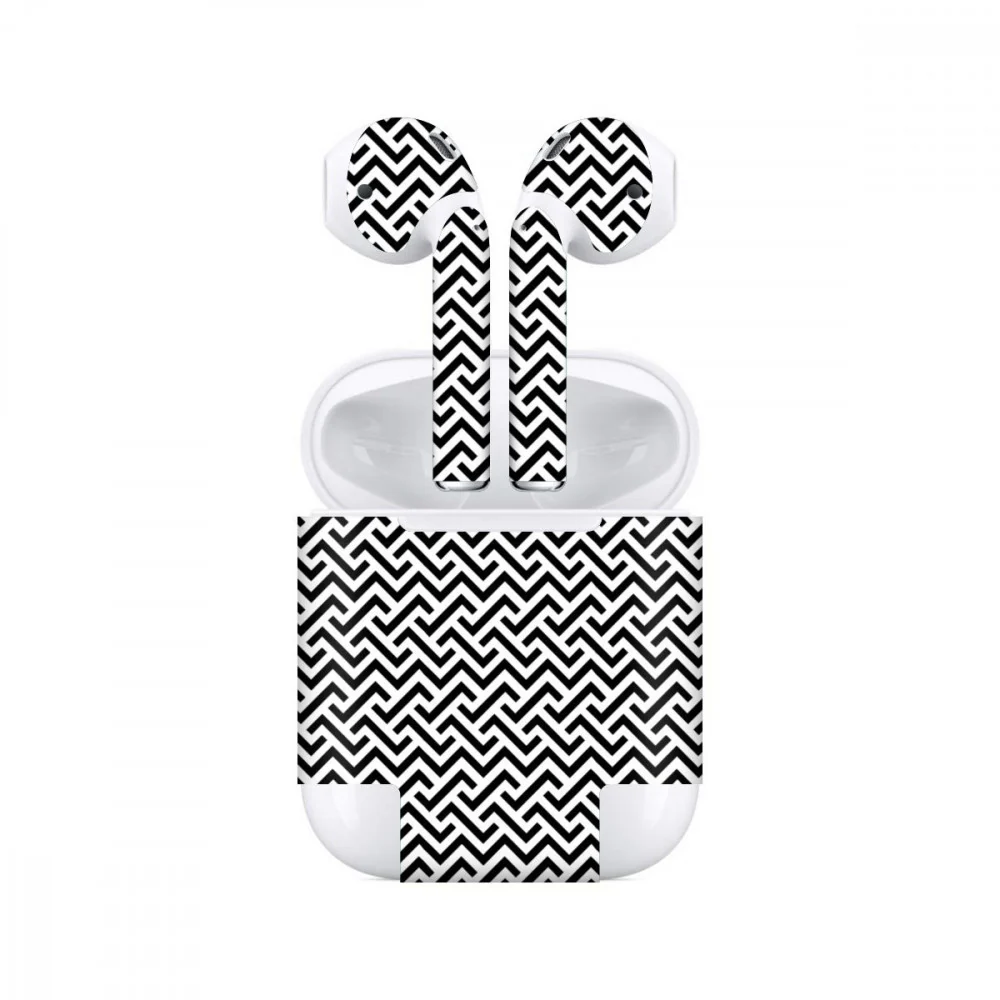 Airpods Black And White Skin