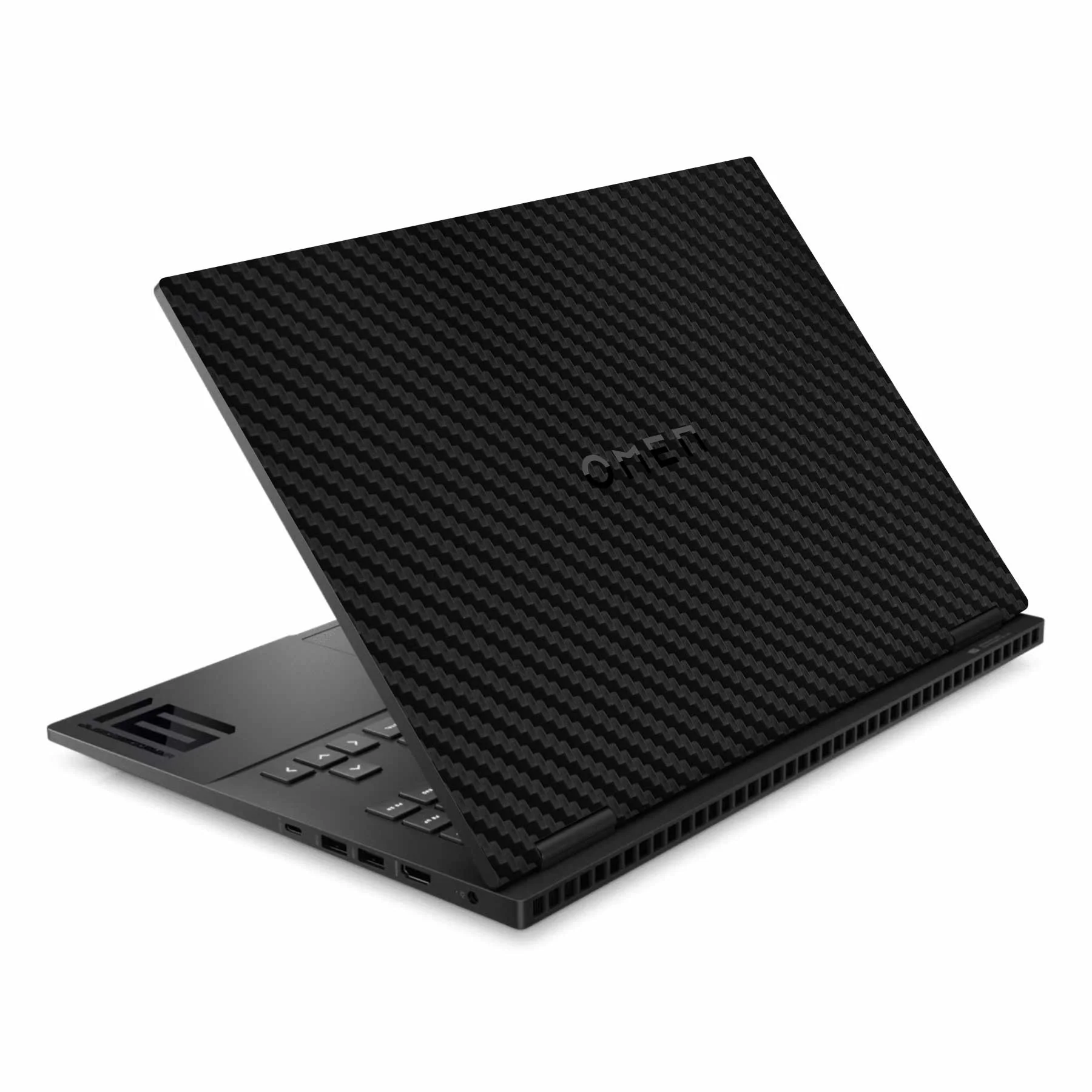 Black Carbon HP Omen 16 Laptop Skin