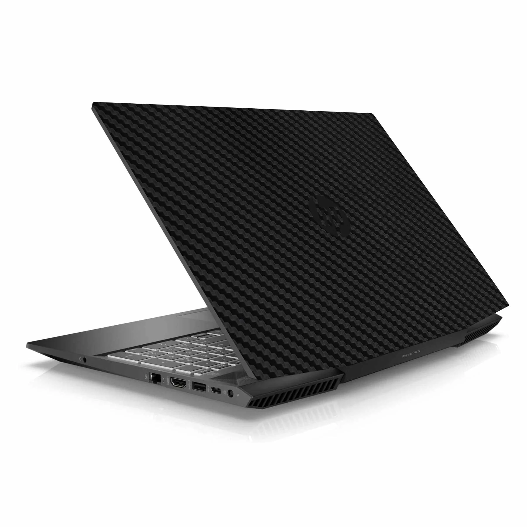 Black Carbon HP Pavilion Gaming 15 CX Series Laptop Skin