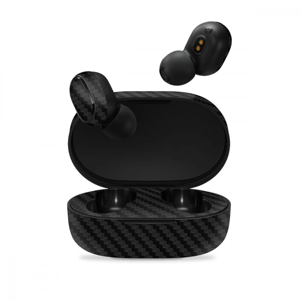 Black Carbon Skin For Redmi Airdots TWS
