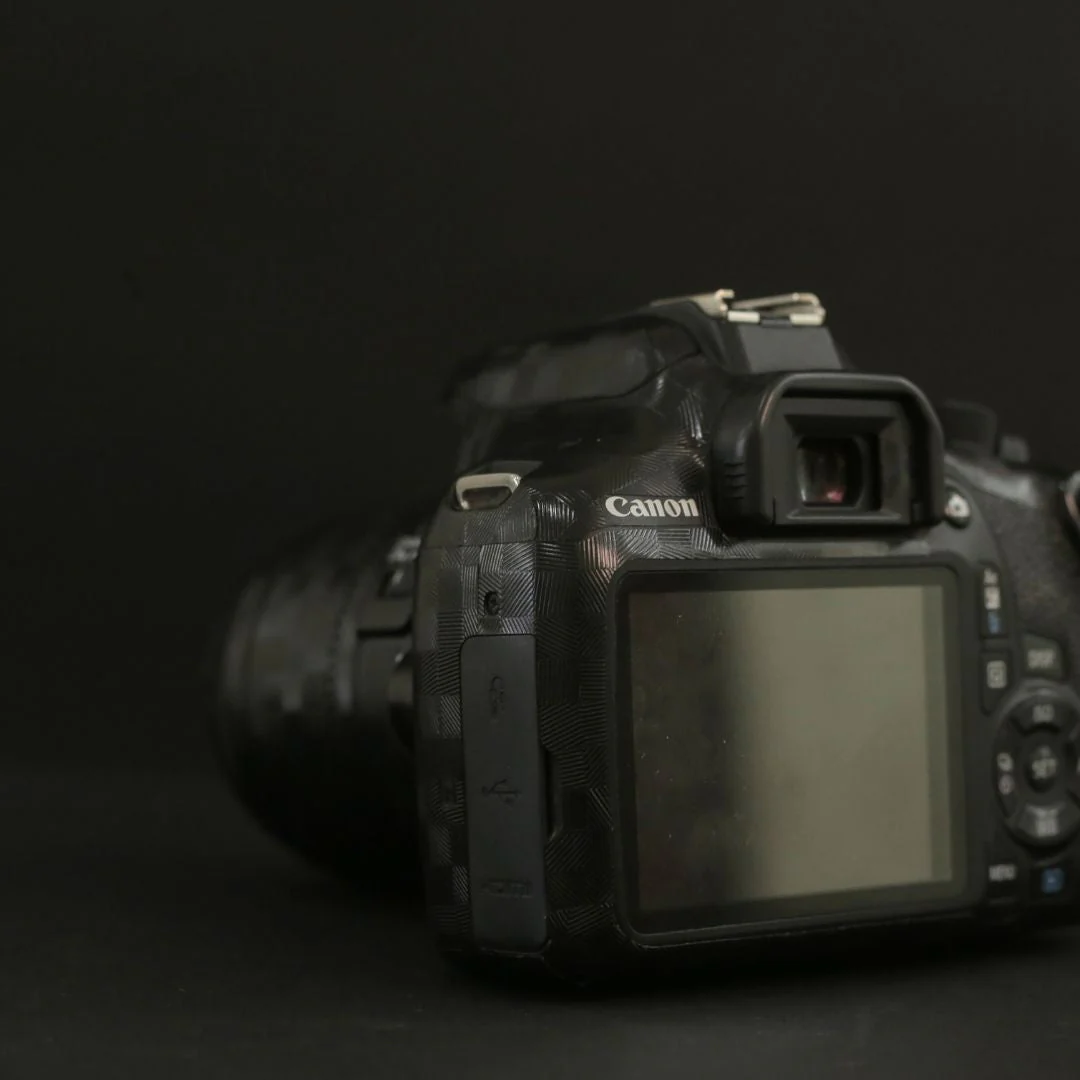 Black Cross Textured Lens skin