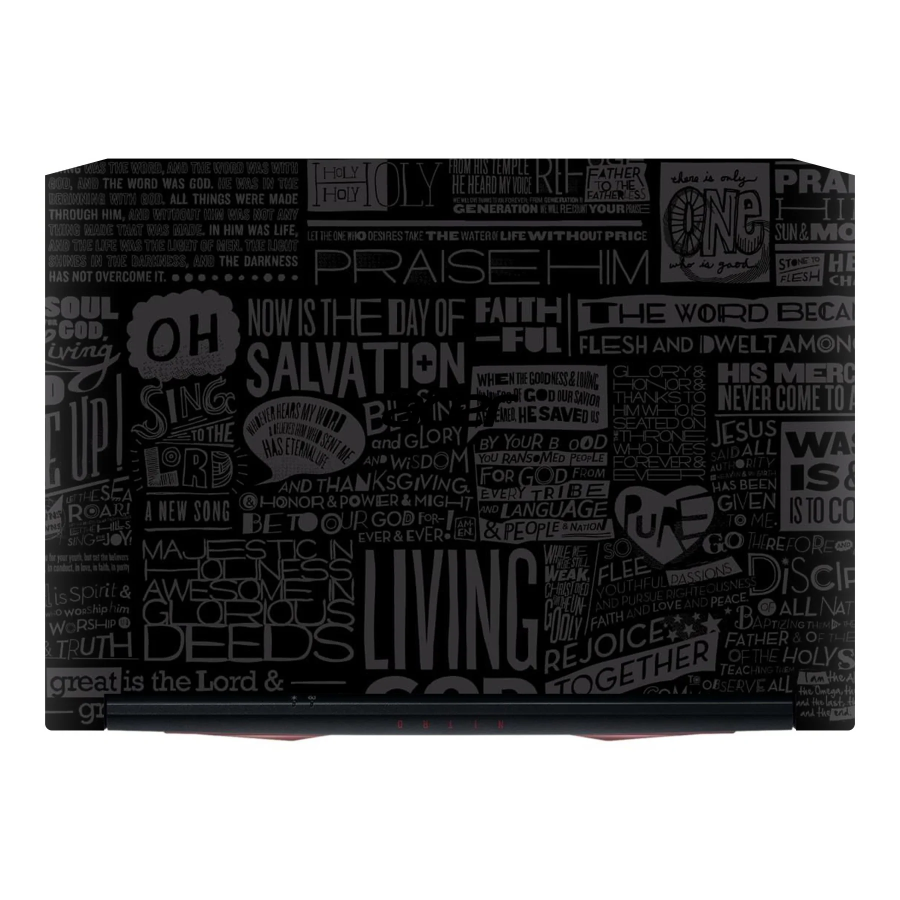 Black Glory Acer Nitro 5 AN515 Laptop Skin