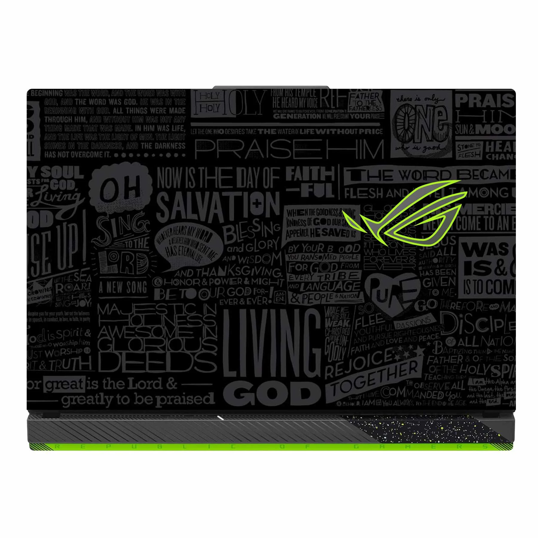 Black Glory Asus ROG Strix G16 G614J Laptop Skin