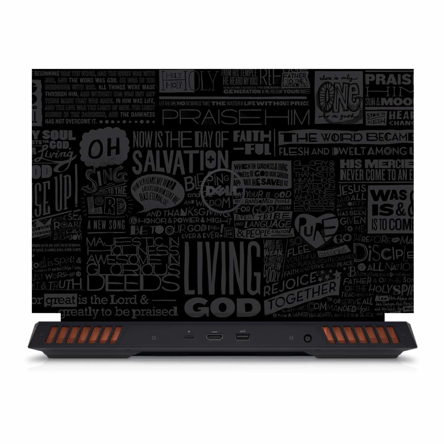 Black Glory Dell G15 5530 Laptop Skin