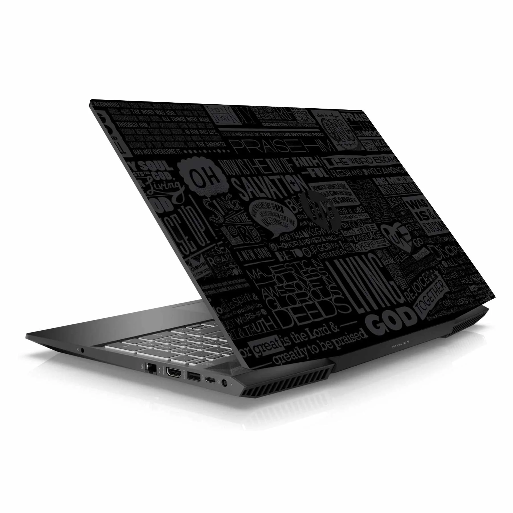 Black Glory HP Pavilion Gaming 15 CX Series Laptop Skin