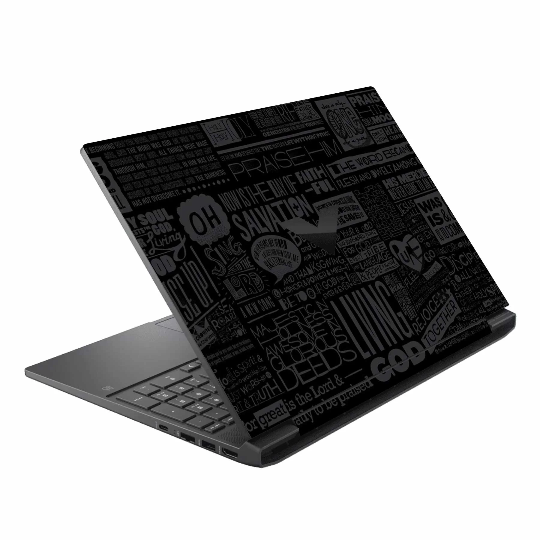 Black Glory HP Victus Laptop Skin