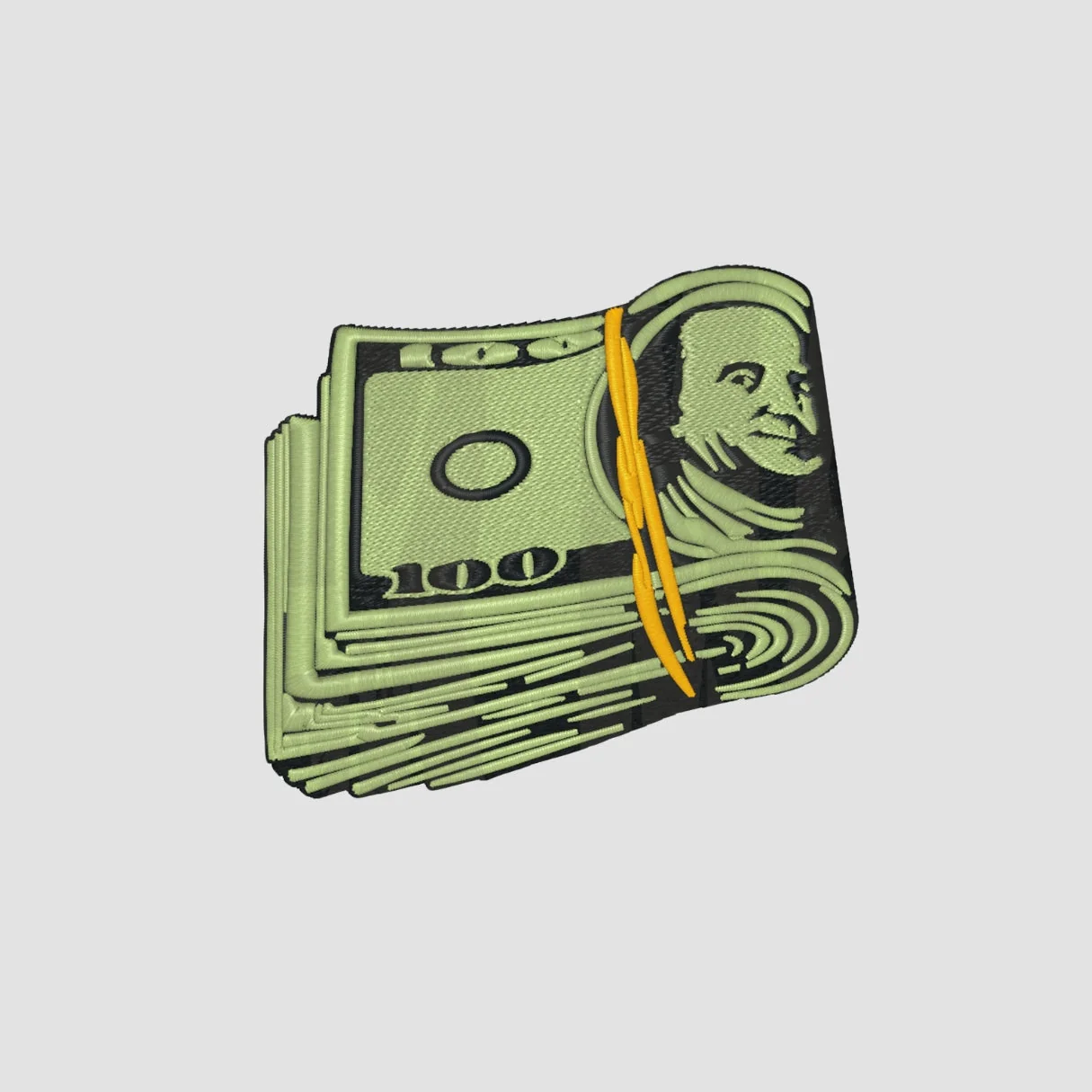 Cash Embroidered White Oversize T-Shirt - Image 2