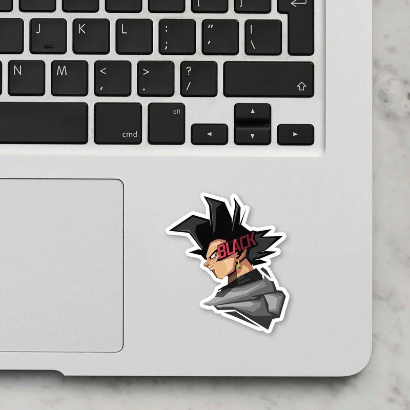 Black Laptop Sticker - Image 2