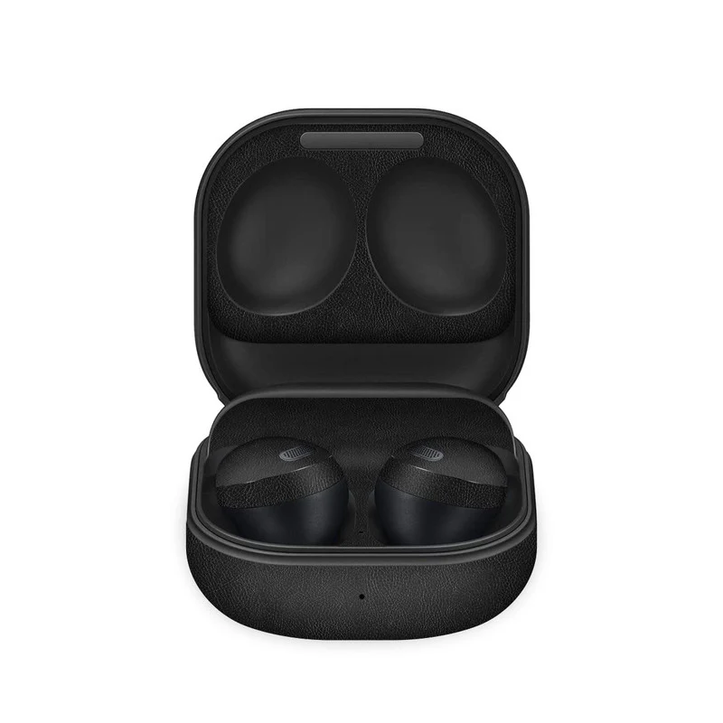 Black Leather Skin For Samsung Galaxy Buds Pro