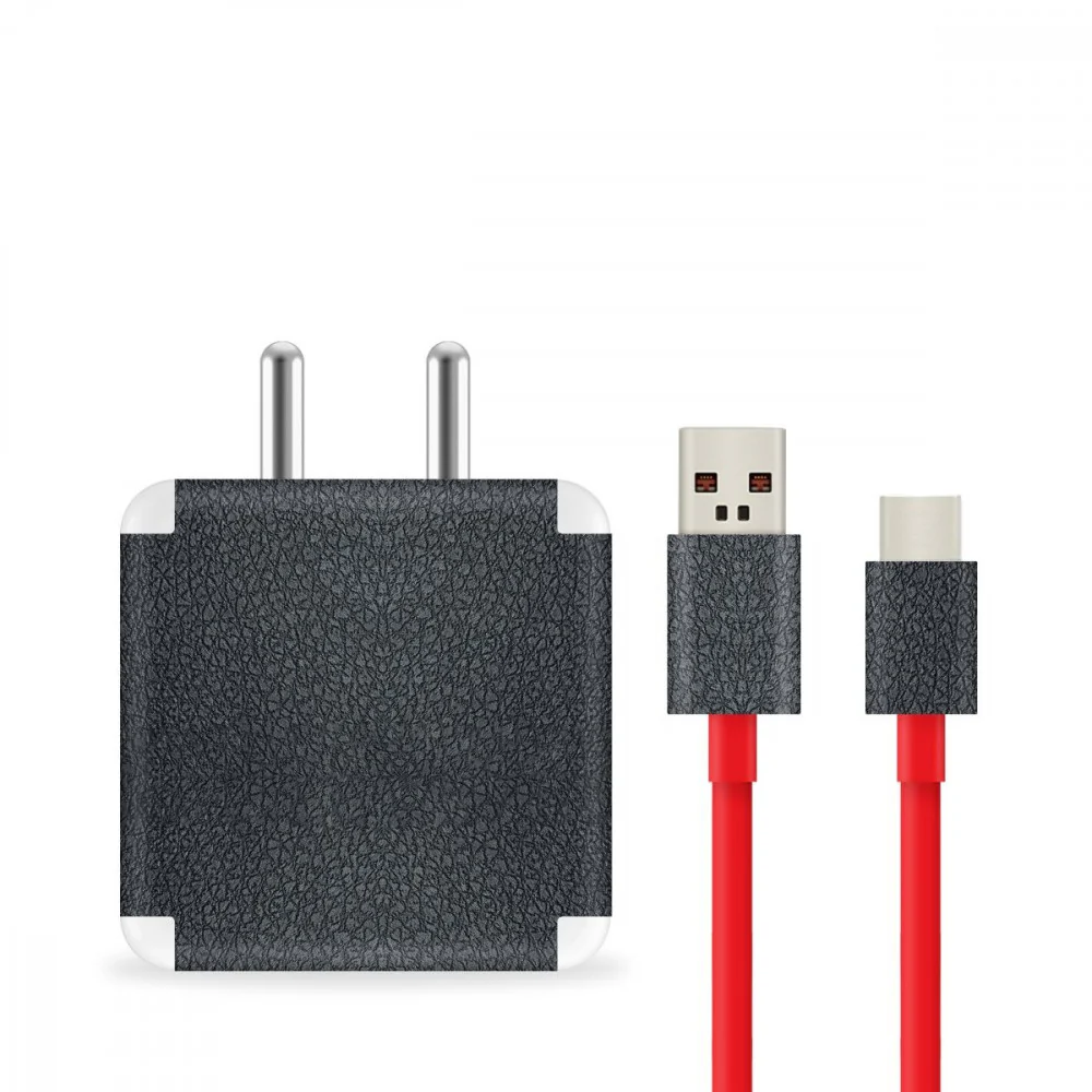 Black Leather Charger Skin - Image 3