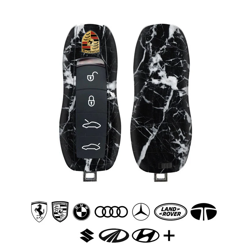 Black Marble Car Key Skins - Image 3