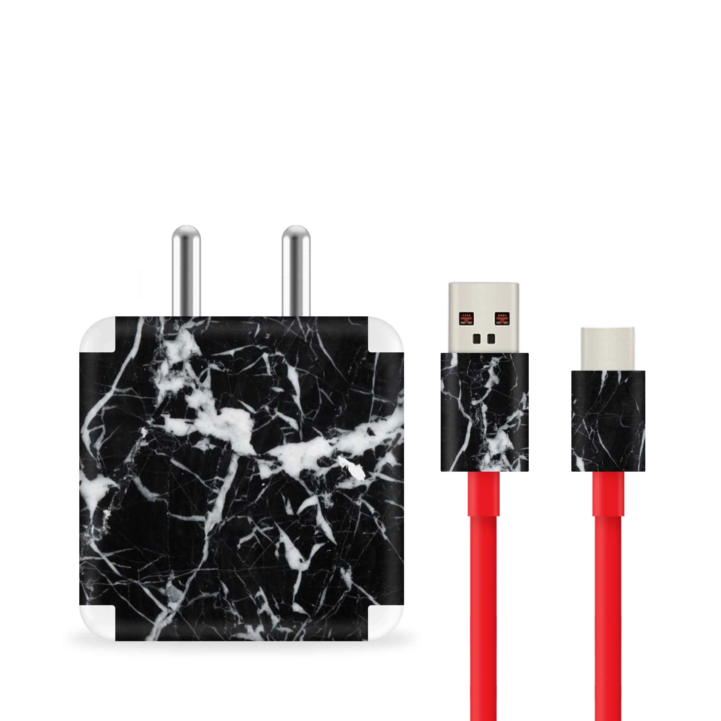 Black Marble Charger Skin - Image 2