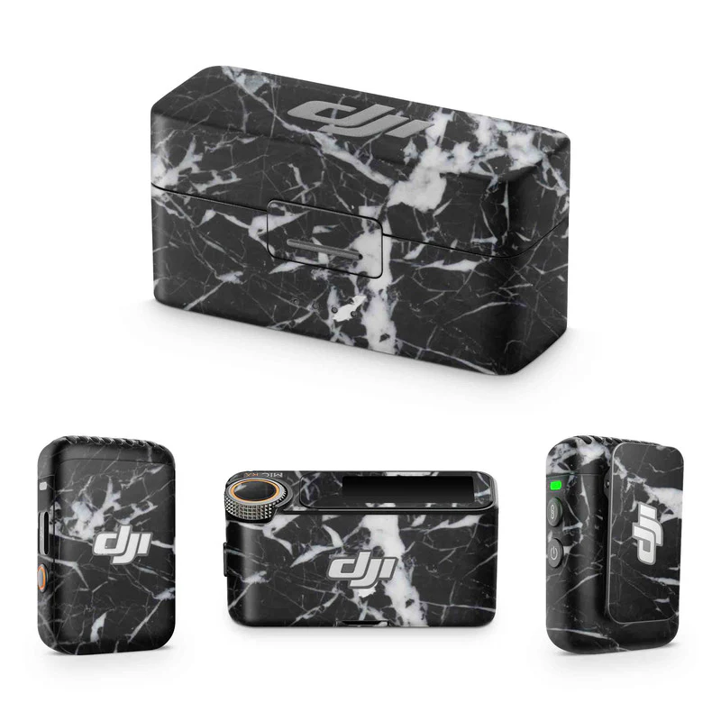 Black Marble DJI Mic Skin