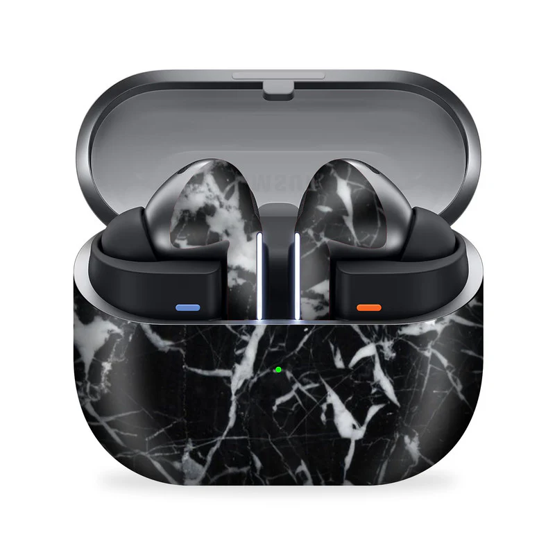Black Marble Samsung Galaxy Buds 3 Pro Skin