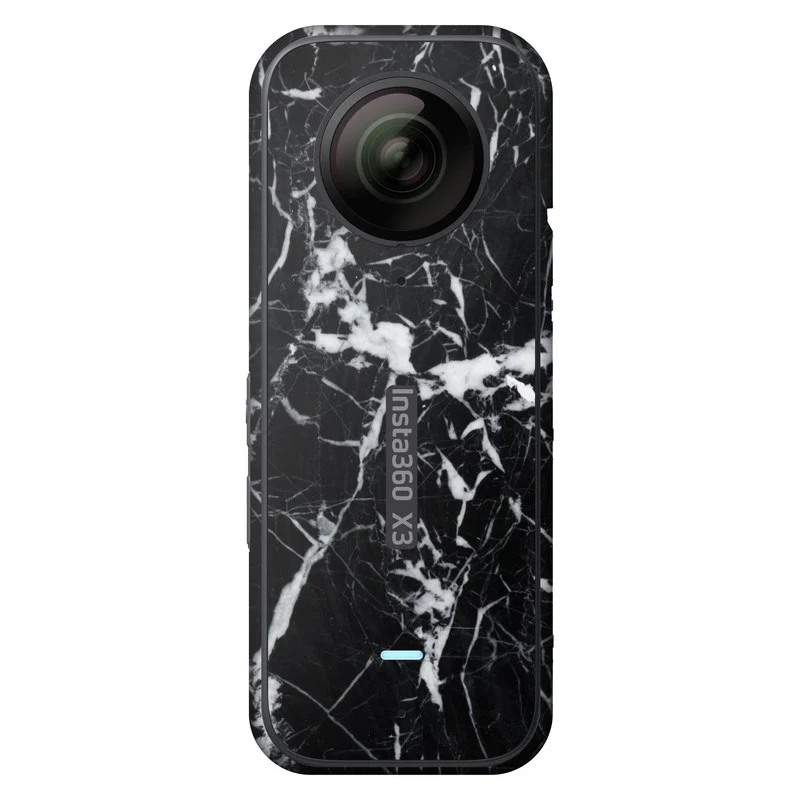 Black Marble Insta 360 Skin
