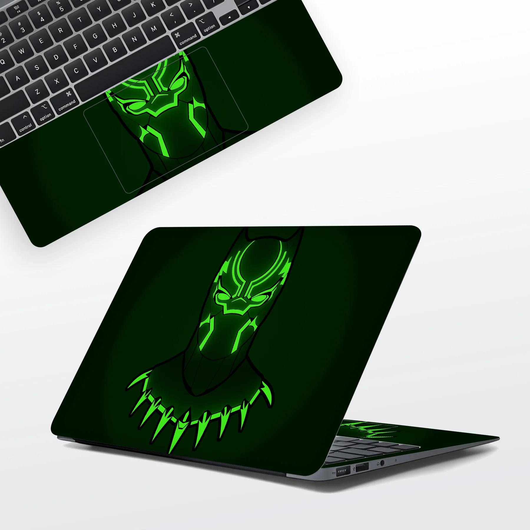 Black Panther Green Ed Laptop Skin