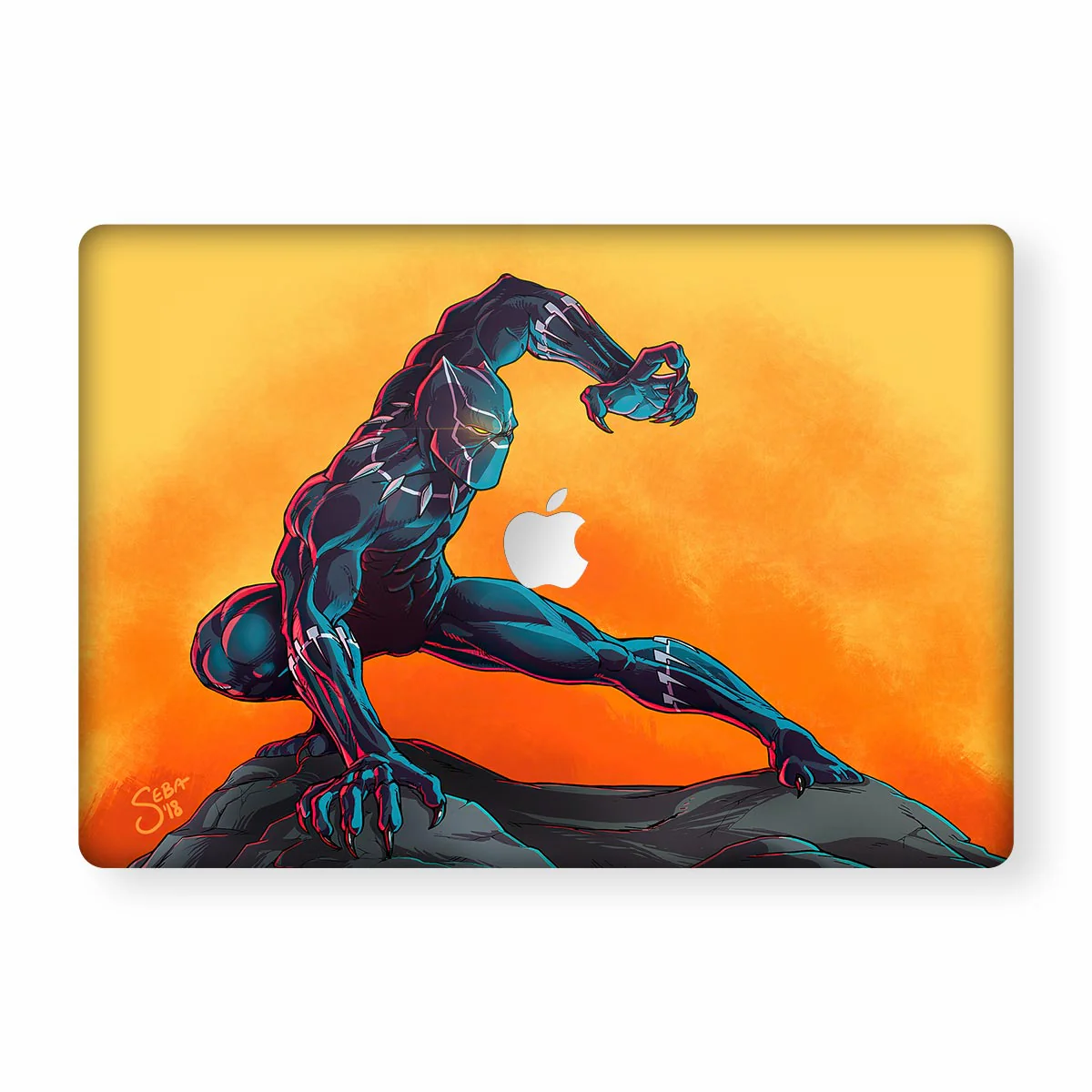 Black Panther Pose Macbook Skin